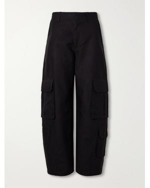 Agolde Ambika Utility Cotton-Sateen Barrel-Leg Trousers - Blue