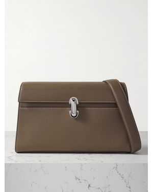 SAVETTE Symmetry Leather Shoulder Bag - Brown