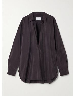 Ssstein Skipper Silk-Blend Shirt - Blue