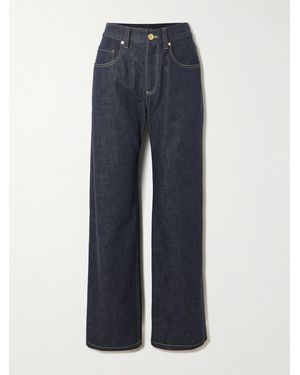 Brunello Cucinelli High-Rise Straight-Leg Jeans - Blau