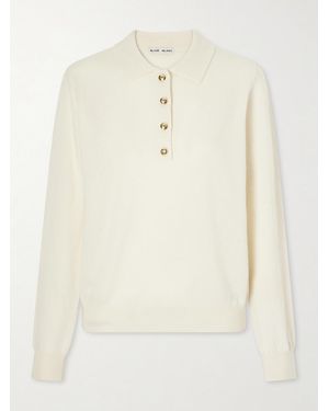 Blazé Milano Highland Wool And Cashmere-Blend Polo Jumper - Natural