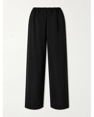 Rohe Jersey Wide-Leg Trousers - Black