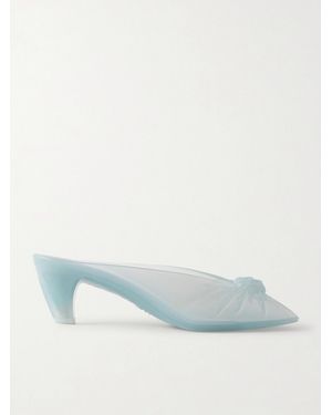Chloé Ruched Tpu Mules - Blue
