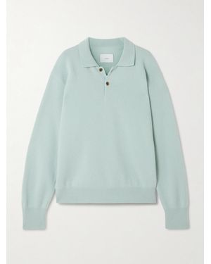 Ssstein Brushed-Wool Polo Shirt - Blue