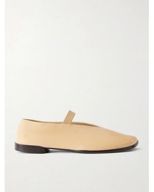 Lemaire Glove Leather Ballet Flats - Natural
