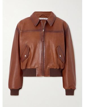 Acne Studios Leather Jacket - Brown