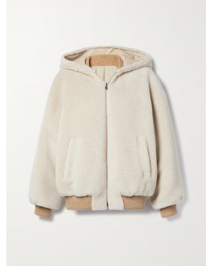 Loro Piana Carley Reversible Cashmere And Silk-Blend Fleece And Twill Jacket - Natural