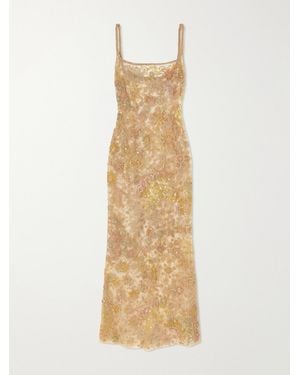 Clio Peppiatt Soléa Embellished Tulle Gown - Metallic