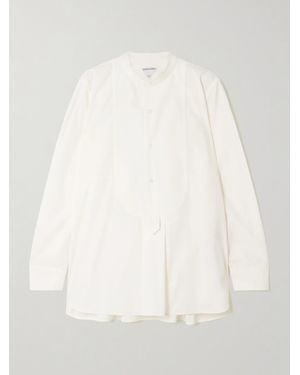 Bottega Veneta Panelled Cotton-Blend Shirt - Natural
