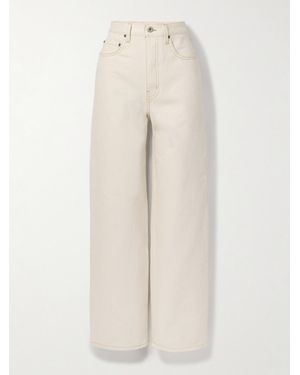 Interior The Ty High-Rise Wide-Leg Jeans - Natural