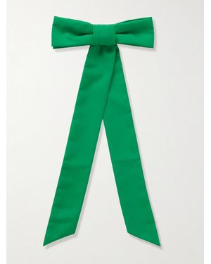 Bode Harbor Recycled Poplin Bow Hair Clip - Green