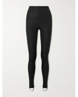 Magda Butrym Stretch-Jersey Stirrup Leggings - Black