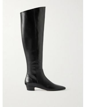 Aeyde Ilaria Leather Knee-Boots - Black