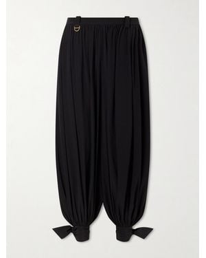 Chloé Silk Crepe De Chine Balloon Trousers - Black