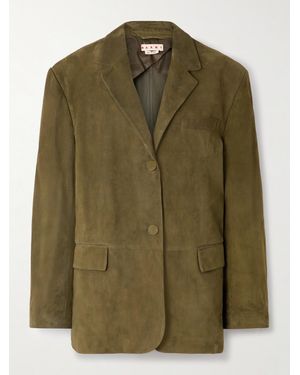 Marni Suede Blazer - Green
