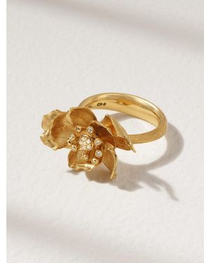 Ole Lynggaard Copenhagen Wild Rose 18-Karat Diamond Ring - White