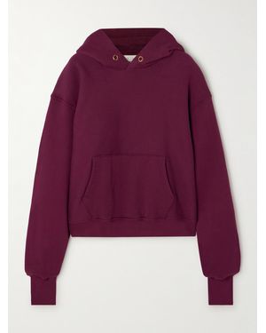 Les Tien Verkürzter Hoodie Aus Baumwoll-Jersey - Lila