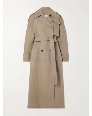 Rohe Oversized Double-Breasted Cotton Trench Coat - Natural