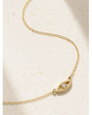 Jennifer Meyer Evil Eye Mini Kette Aus 18 Karat Mit Diamant - Natur