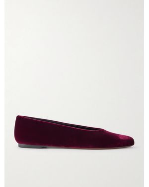 Neous Beid Velvet Ballet Flats - Purple