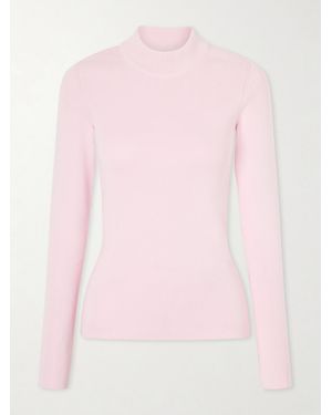 Jil Sander Ribbed-Knit Jersey Jumper - Pink