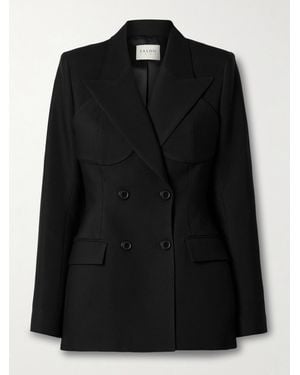 Salon 1884 Blazer En Serge De Laine Et De Soie Mélangées Cocteau - Noir
