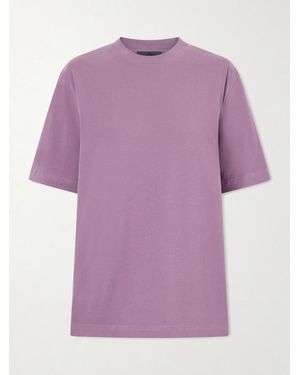 Tibi Cotton-Jersey T-Shirt - Purple