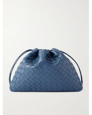 Bottega Veneta Dustbag Intrecciato Leather Pouch - Blue