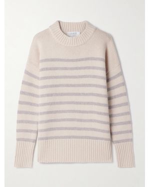 La Ligne Marin Striped Wool And Cashmere-Blend Jumper - Natural