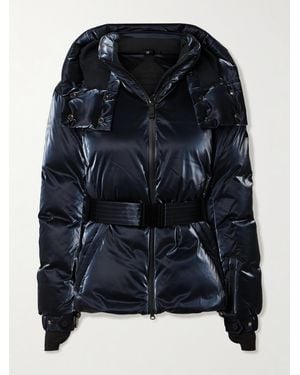 Perfect Moment Johnnie Walker Candice Belted Quilted Down Ski Jacket - Blue