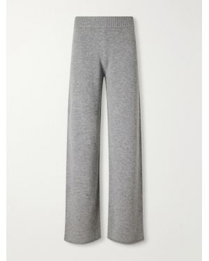 James Perse Cashmere Wide-Leg Trousers - Grey