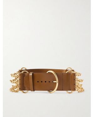 Chloé 6.5 Cm-Tone And Leather Waist Belt - Brown