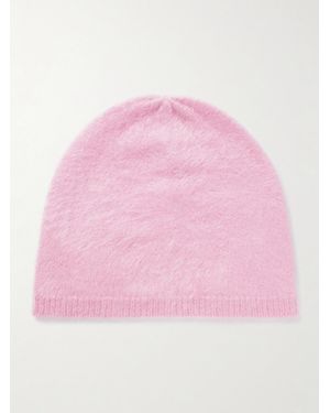 Lisa Yang Brushed-Cashmere Beanie - Pink