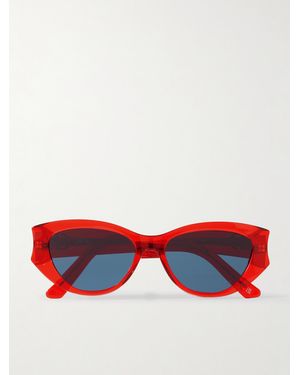 Dior Diorglow B1I Cat-Eye Acetate Sunglasses - Red