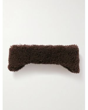 Yves Salomon Shearling Earmuffs - Brown