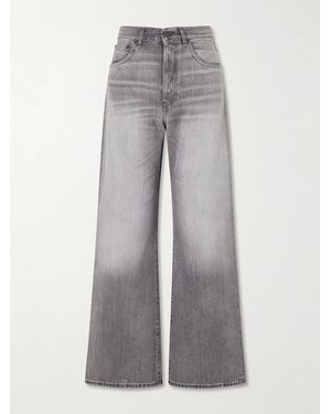 Acne Studios Mid-Rise Wide-Leg Jeans - Gray