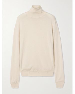 The Row Heva Rollkragenpullover Aus Woll-Jersey - Natur