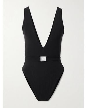 Tory Burch Belted Swimsuit - Black