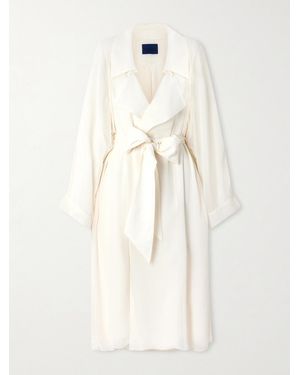 Sharon Wauchob Lee Belted Silk-Blend Trench Coat - Natural