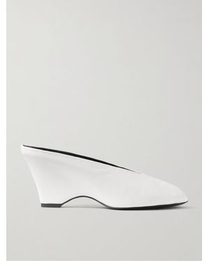 KHAITE Mules En Cuir Cloak - Neutre