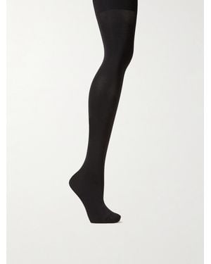 Spanx Shape High-Waisted Mid-Thigh Tight-End Tights - Black