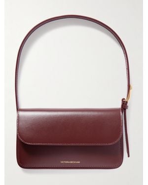 Victoria Beckham Dorian Pocket Leather Shoulder Bag - Red