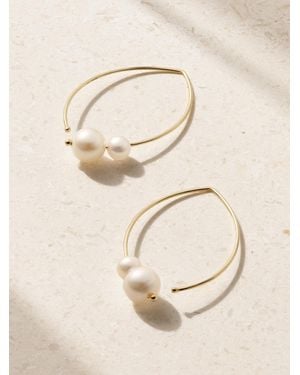 Mizuki 14-Karat Pearl Earrings - Natural