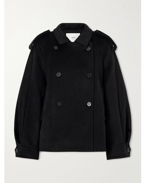 arch4 Palace Wool Cashmere And Silk-Blend Coat - Black