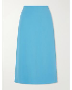 Jil Sander Crepe Midi Skirt - Blue