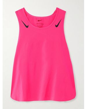 Nike Aeroswift Cropped Dri-Fit Adv Tank - Pink