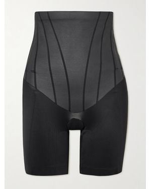 Spanx Supersculpt Totalcontour Hoch Sitzende, Oberschenkellange Shorts - Grau