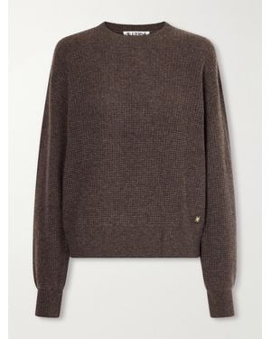 ÉTERNE Brock Waffle-Knit Cashmere Jumper - Brown