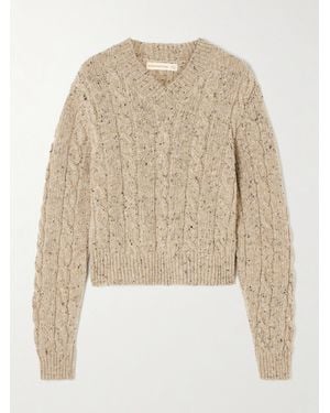&Daughter Mairie Cable-Knit Wool Jumper - Natural