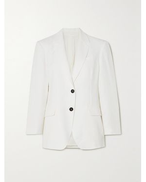 Brunello Cucinelli Twill Blazer - White